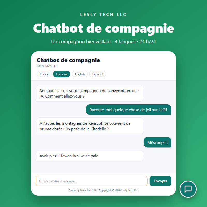 Chatbot de compagnie
